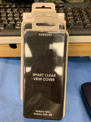 三星原廠S20+   smart clear view cover透式感應皮套-黑色/聯強現貨