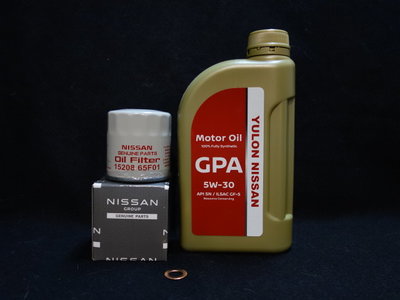QC工作室---NISSAN原廠小保養GPA機油3號餐TIIDA/LIVINA/X-TRAIL