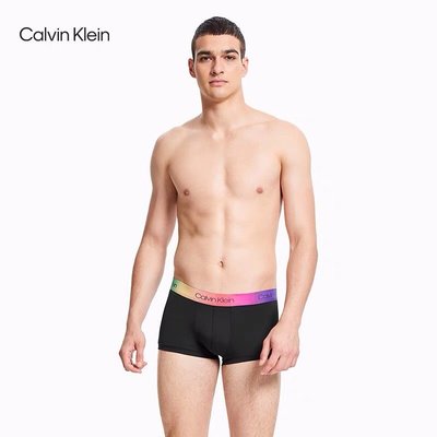 (PSM街頭潮流選)CALVIN KLEIN 現貨 正品公司貨 彩虹漸層織帶四角內褲三入組