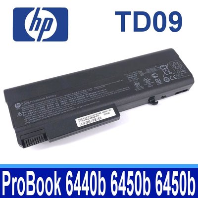HP TD09 9芯 原廠電池 ProBook 6445b 6450b 6540b 6545b 6550B 6555B