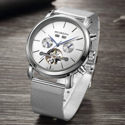 熱銷 手錶腕錶廠家直銷正品手錶歐綺娜全自動鏤空陀飛輪機械錶手錶男士外貿爆款
