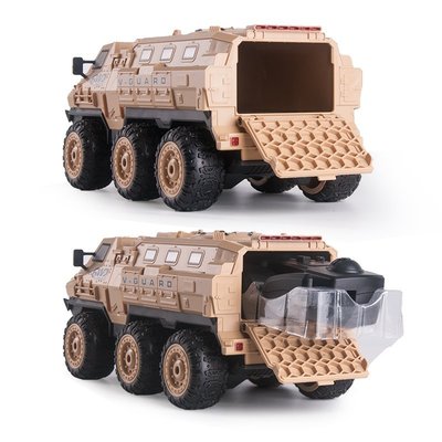 熱賣 六驅高速全比例裝甲車軍事攀爬沙漠越野遙控車坦克男孩子模型玩具遙控車遙控玩具