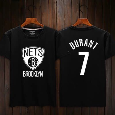 🌈KD杜蘭特Kevin Durant短袖棉T恤上衣🌈NBA籃網隊Nike耐克愛迪達運動籃球衣服T-shirt男894