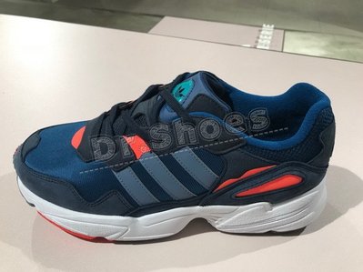 【Dr.Shoes 】Adidas Yung-96 男鞋 深藍 橘 復古 老爹鞋 休閒鞋 DB2596