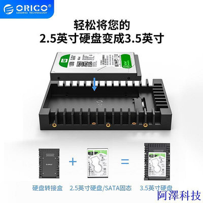 安東科技ORICO 2.5轉3.5硬碟轉換架 sata3.0 硬碟轉接盒 光驅位支架（1125SS）