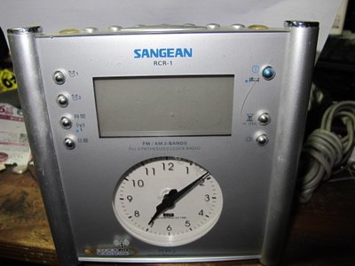 電波時鐘SANGEAN 山進調頻 數位式時鐘收音機 RCR-1