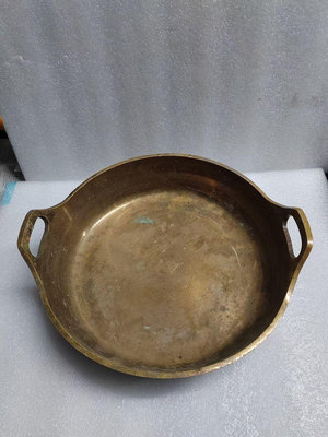 日本回流銅器銅鍋底有個平字標3.14.39