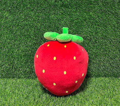草莓 抱枕 (35公分) 娃娃 其他 水果抱枕 大湖草莓 大草莓