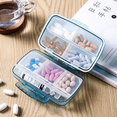 新品 日本藥盒大號防潮密封7天大容量便攜隨身藥品分裝保健品 促銷