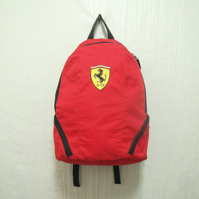 Ferrari 後背包 包包 紅 極稀有 老品 復古 古著 Vintage
