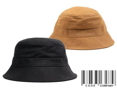 =CodE= THE NORTH FACE MOUNTAIN BUCKET HAT 帆布漁夫帽(黑卡其)NF0A3VWX
