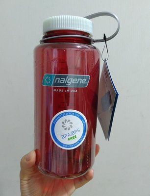 NALGENE EVERYDAY 1000 ML 寬嘴水壺 TRITAN BOTTLE BPA-FREE 戶外紅