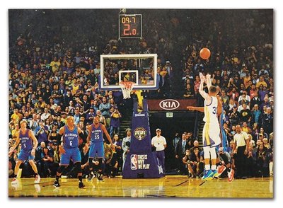[現貨]柯瑞絕殺雷霆 Curry 經典 籃球 明星海報 NBA 球星  臥室宿舍客廳牆畫裝飾畫 復古牛皮紙海報咖啡廳