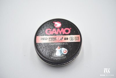 【磐石】GAMO RED FIRE ENERGY 4.5mm/.177紅尖頭 喇叭彈 0.51g 125入E913452