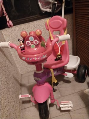 【7成新】Disney 迪士尼 米妮 兒童音樂三輪車