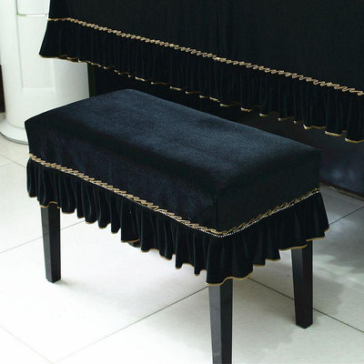 單雙人升降椅子墊簡約現代加厚絲絨鋼琴凳全罩歐式琴凳防塵套