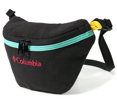 【 The Monkey Shop 】超優質 日版 全新正品 Columbia 哥倫比亞 黑色質感小腰包 胸包 側背包