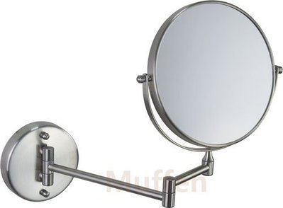 『MUFFEN沐雰』YM-773 全304不鏽鋼拉絲 8吋 雙面(平面/放大) 伸縮鏡 化妝鏡 美容鏡 圓鏡 質感很好!