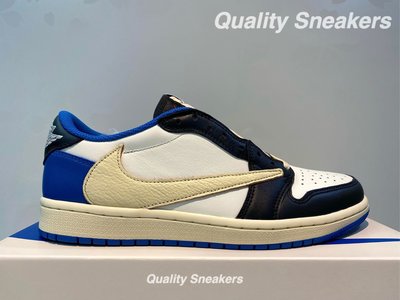 現貨 - Travis Scott Fragment Jordan 1 Low 倒勾 DM7866-140 女鞋 女尺寸