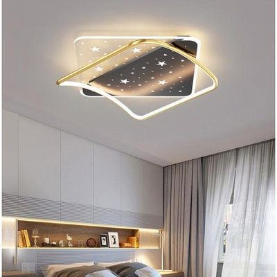 臥室吸頂燈北歐輕奢創意網紅個性星空現代簡約房間燈具
