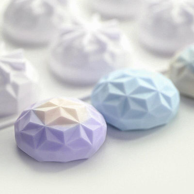 法式慕斯蛋糕矽膠模具DIY幾何鑽石菱形圓球慕斯甜點烘焙模具
