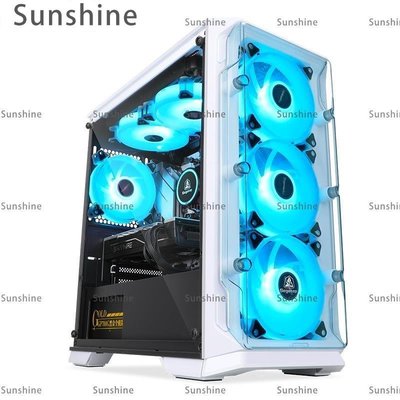 [Sunshine]機殼ATX鑫谷LUX拉克斯青春版電腦機箱全側透明臺式機主機MATX水冷背線
