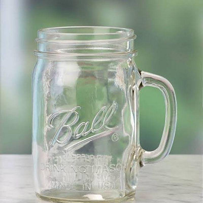 Ball MASON JAR 廣口帶把手馬克杯玻璃 710ml 24oz 玻璃杯