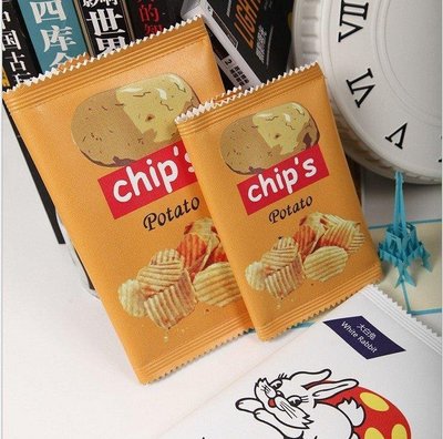 [現貨]薯片零錢包 手機袋 零食手拿包 趣味可愛卡通包 韓國原宿 惡搞創意個性文具筆袋 生日交換禮物