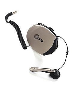 美國AT&amp;T H450電話耳機麥克風,耳麥,免持聽筒對講 靜音 音量大小 腰帶夾 耳塞式,降噪,自動收線卷線盒;話務市