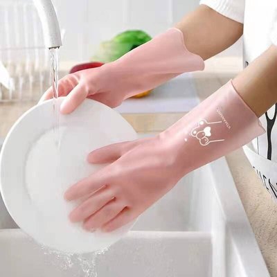 橡皮手套廚房洗碗洗衣服家務夏季薄款耐用橡膠乳膠塑料涮碗獨立站