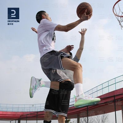 迪卡儂籃球鞋男款成人學生專業減震耐磨防滑透氣運動鞋男訓練IVJ2