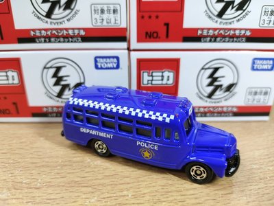 Tomica NO.1 會場限定 ISUZU Bus 五十鈴 巴士 警車 TEM