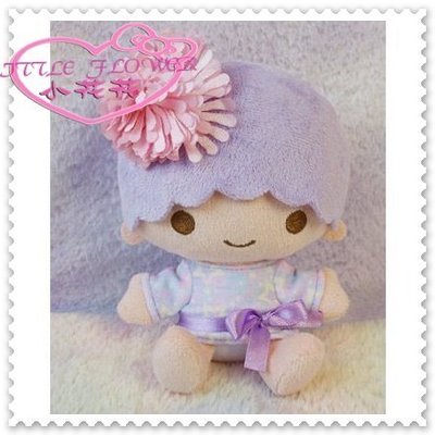 小花花日本精品♥Hello Kitty 雙子星  LALA 拉拉 玩偶 娃娃  紫色花卉 限定款 50047604