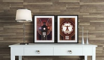 ART。DECO  復仇者聯盟鋼鐵俠ironman個性電影海報裝飾畫個性有框畫(3款可選)
