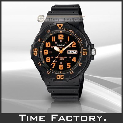 【時間工廠】全新 CASIO DIVER LOOK 2 0 0 H 潛水風膠帶腕錶 MRW-200H-4B