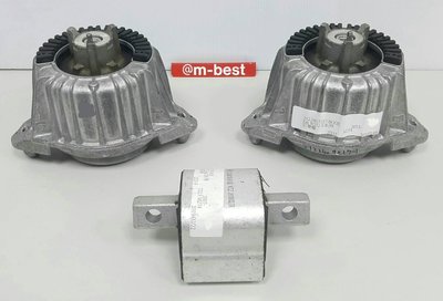 BENZ W212 S212 M274 2012- OEM廠製引擎腳x2+原廠變速箱腳x1 自排 (套餐組) 2122407217