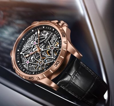 【時光鐘錶公司】DAUMIER 瑞士丹瑪錶 DM8695-B3 超跑元素 雙飛輪機械錶 錶 機械錶 陀飛輪