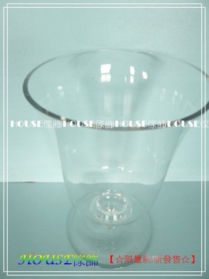 *︵House傢飾︵*(小)酒杯造型玻璃花器 花瓶  魚缸 zakka鄉村風格 多肉植物 水耕植物(#5938)【☆限量