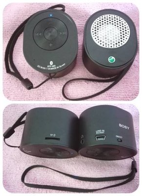 4合1 BTF-960 Sony Ericsson藍牙,可接耳機,音箱喇叭麥克風通話對講,FM收音機,插TF播放音樂廣告