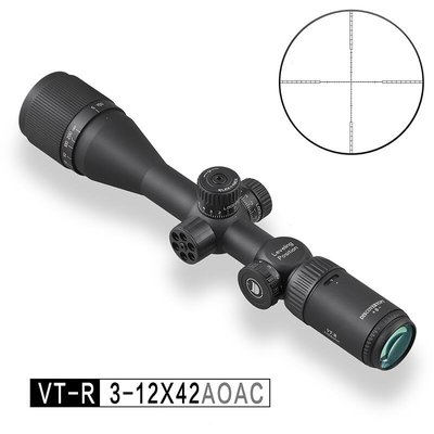 台南 武星級 DISCOVERY 發現者 VT-R 3-12X42 AOAC 狙擊鏡 ( 真品瞄準鏡抗震倍鏡氮氣快瞄內紅