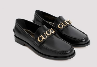 GUCCI 男款 loafers 皮鞋 樂福鞋 休閒鞋 鞋面 GUCCI 金色 字母logo 正式 休閒 皆適宜 新款