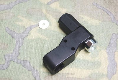 (武莊)大鋼瓶Z型轉接頭(有附錶)含鐵弗龍墊片(黑色)-UDC003