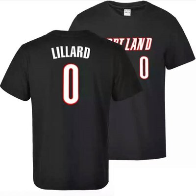 🔥里拉德Damian Lillard短袖T恤上衣🔥NBA拓荒者隊Nike耐克愛迪達運動籃球衣服T-shirt男603
