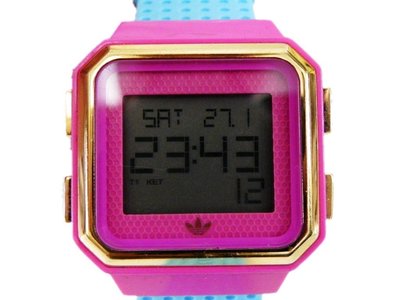 時尚錶 [adidas ADH4009  ]愛迪達數字石英錶[粉紅色面]塑膠/時尚/中性/軍錶