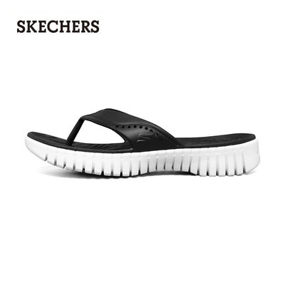 100原廠％Skechers斯凱奇2021夏季新款人字拖女耐磨減震居家平跟夾趾拖鞋