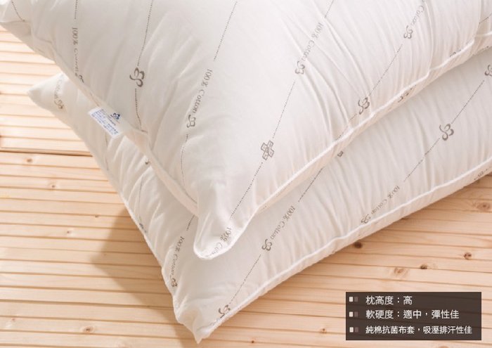 【OLIVIA】台灣製四孔絲絨棉日本SEK認證防蟎抗菌枕頭 (單顆裝)