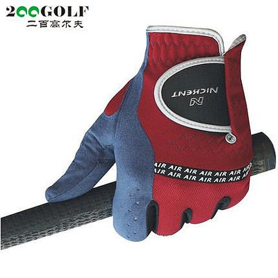 高爾夫手套 NICKENT尼肯特 藍紅布手套 左手 高爾夫男士手套