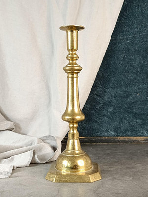 x[高31cm]銅蠟燭臺室內裝飾歐式擺件工藝品復古家居擺設