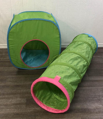 絕版品 IKEA BUSA 兒童隧道帳篷組（帳篷可折疊，方便攜帶）