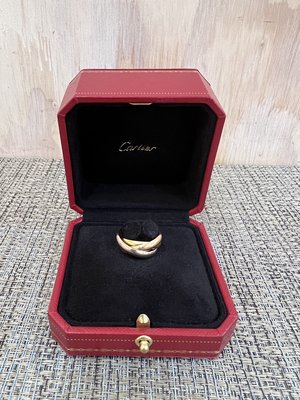 Cartier 卡地亞 TRINITY 750 黃K金 K金 玫瑰金 白K金 三色 三環 戒指
